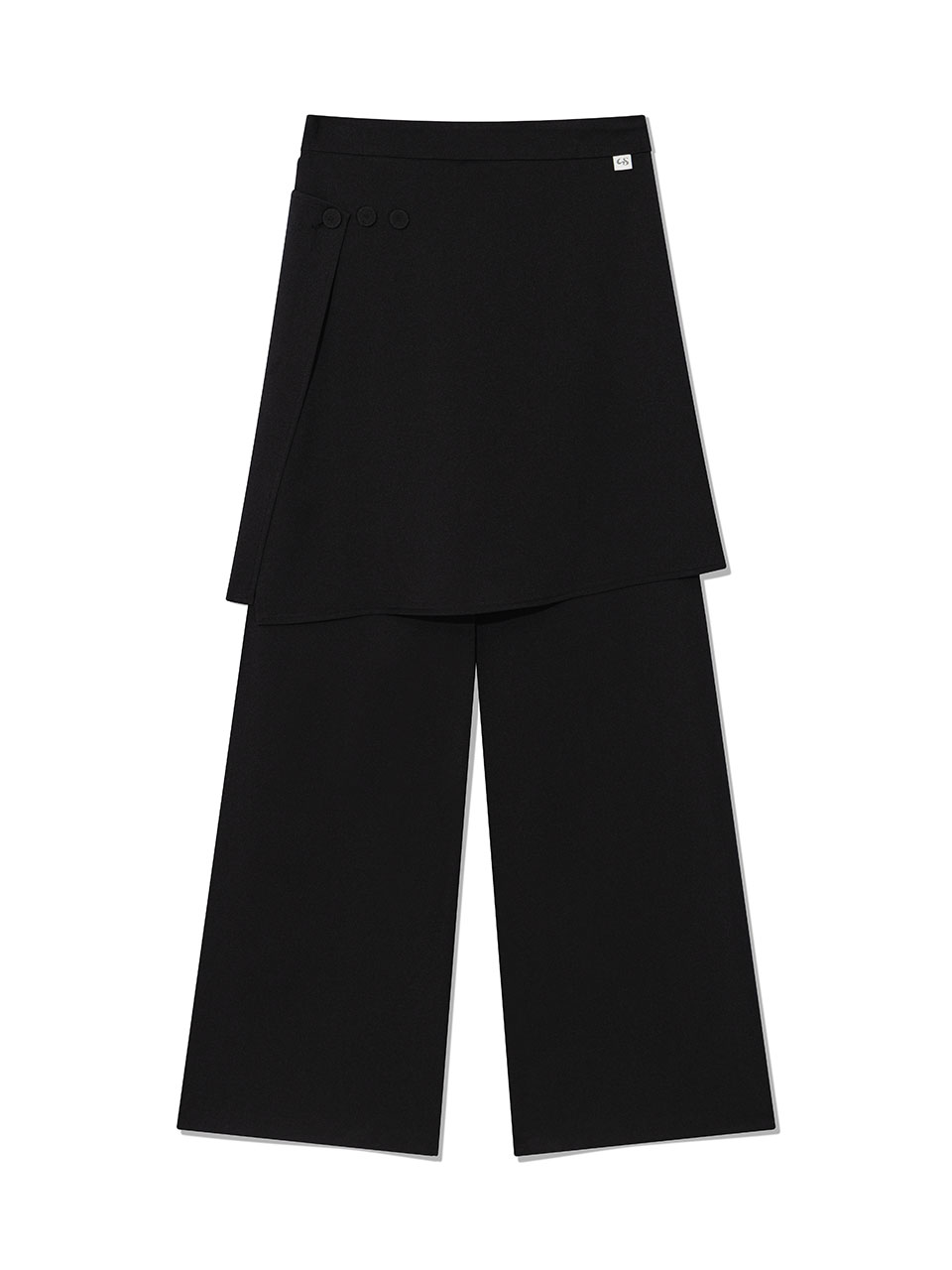 FLARED SKIRT PANTS(BLACK)