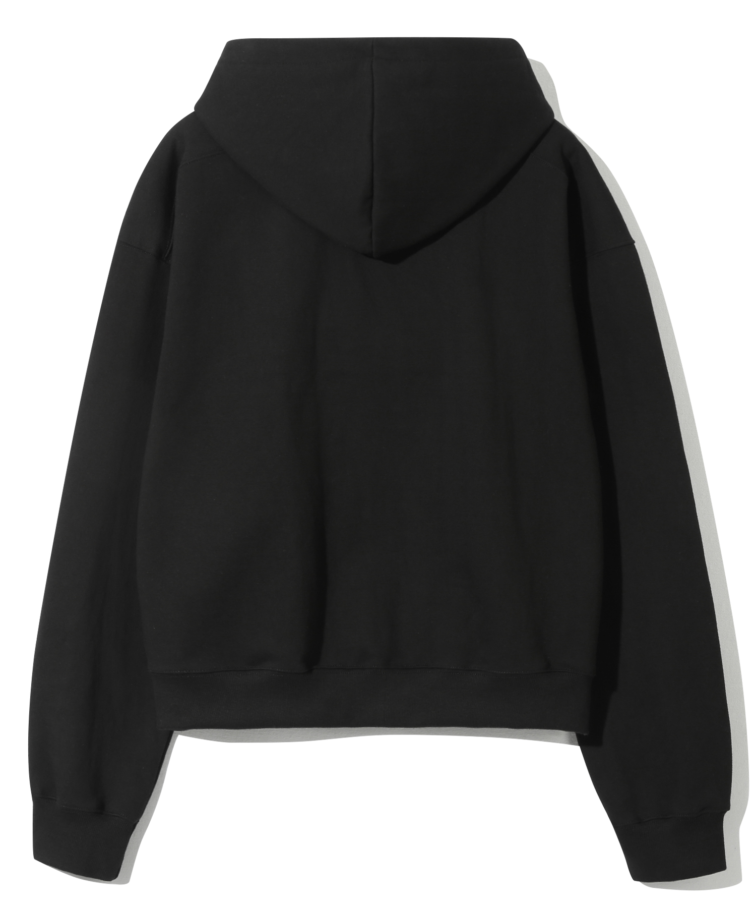 Rivet Crop Hood Zip-up (Heavy Weight) чёрный