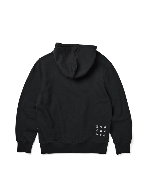 MUSINSA | YESEYESEE Bullet Holes Zip-up Hoodie Black