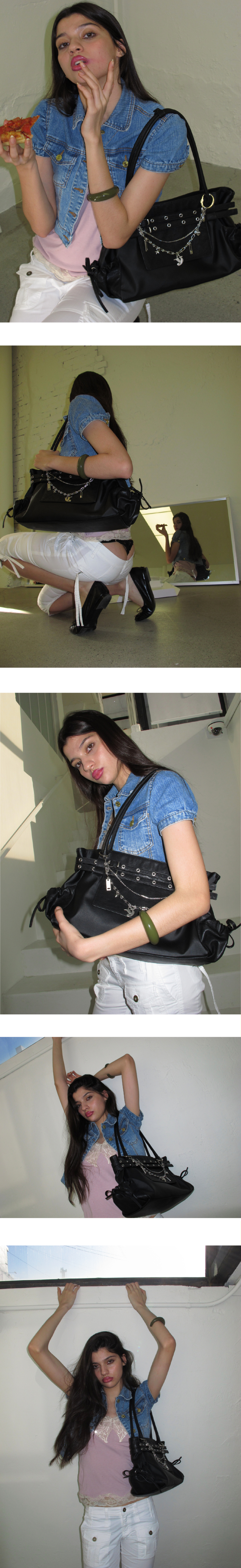MEDIUM TOWN BELT BAG BLACK