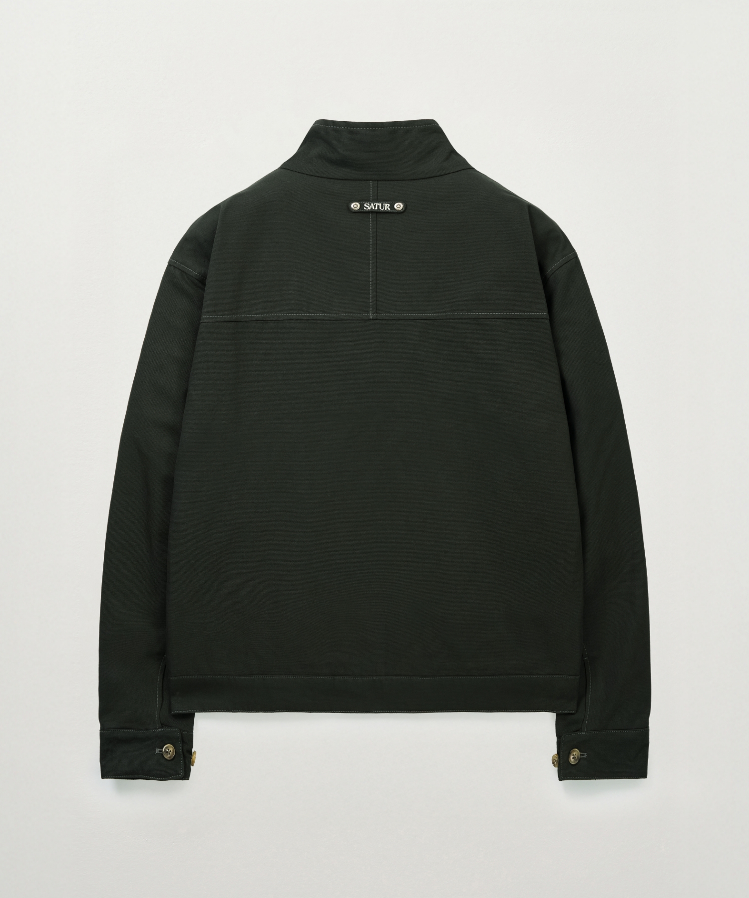 High Neck Workwear Jumper Khaki