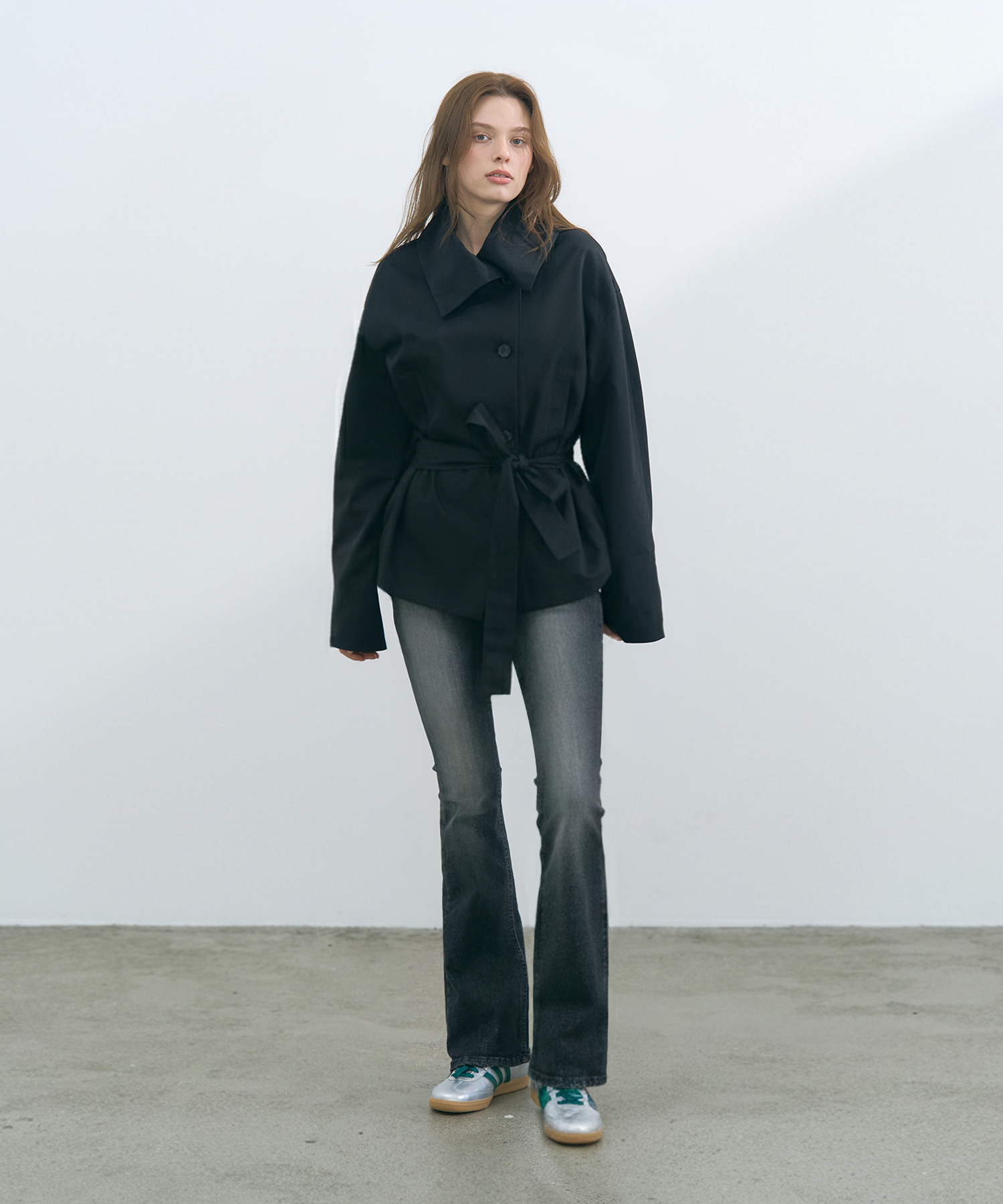 Mare Classic Half Trench (black)