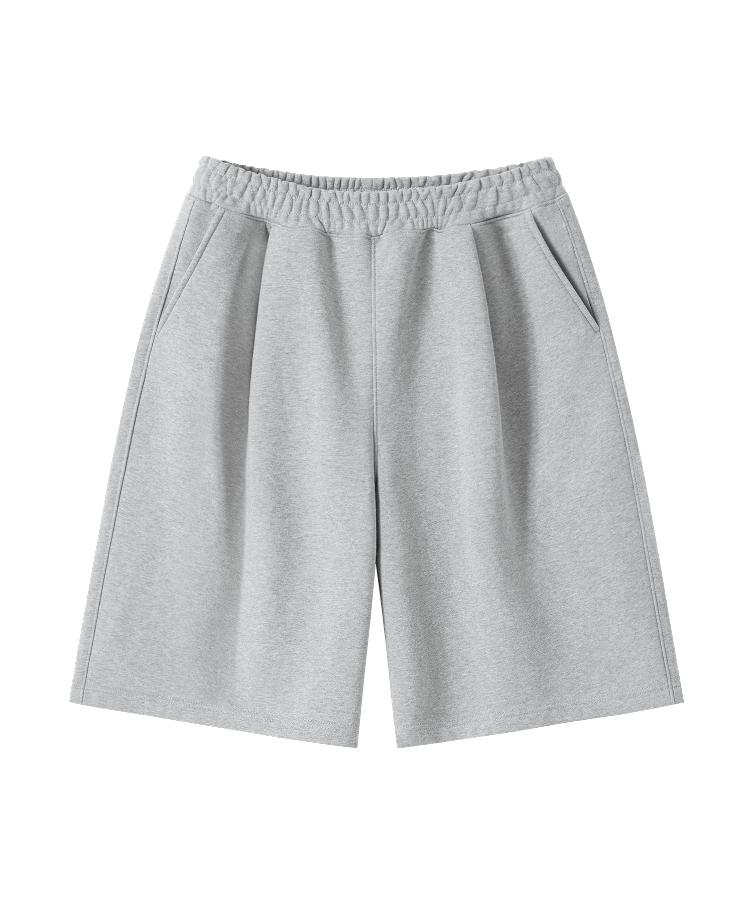 Широкие трикотажные шорты с защипами (3Color)