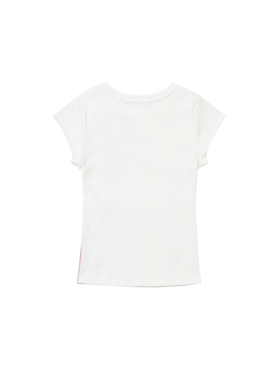 FLOWER HALF SLEEVE TEE - 3 COLORS WHITE