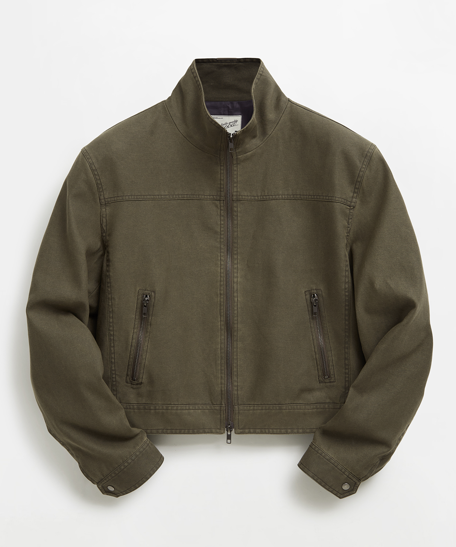 Phase Tencel Trucker Jacket Khaki