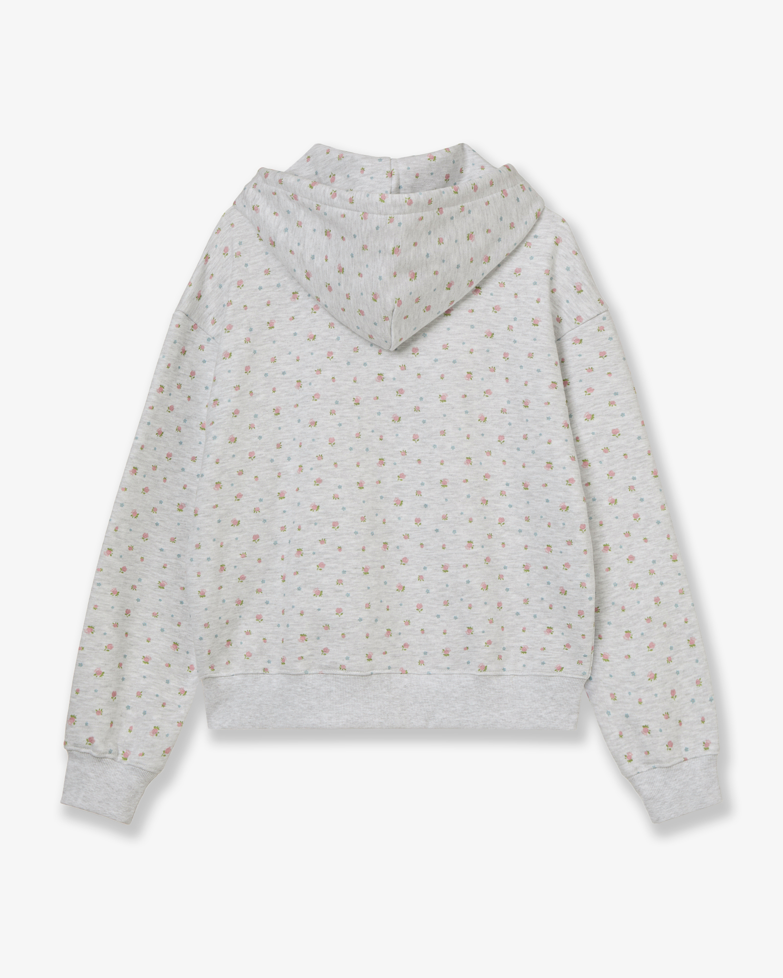 WEB LOGO FLOWER HOOD ZIP UP [PINK]