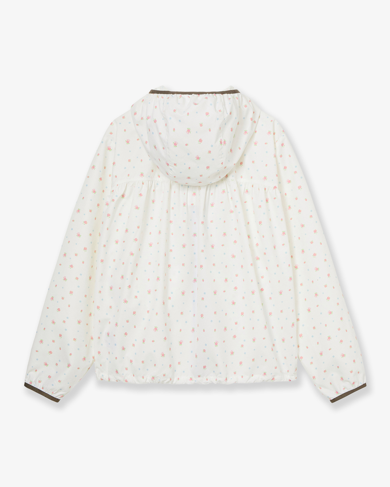 FLOWER WINDBREAKER JACKET [WHITE]