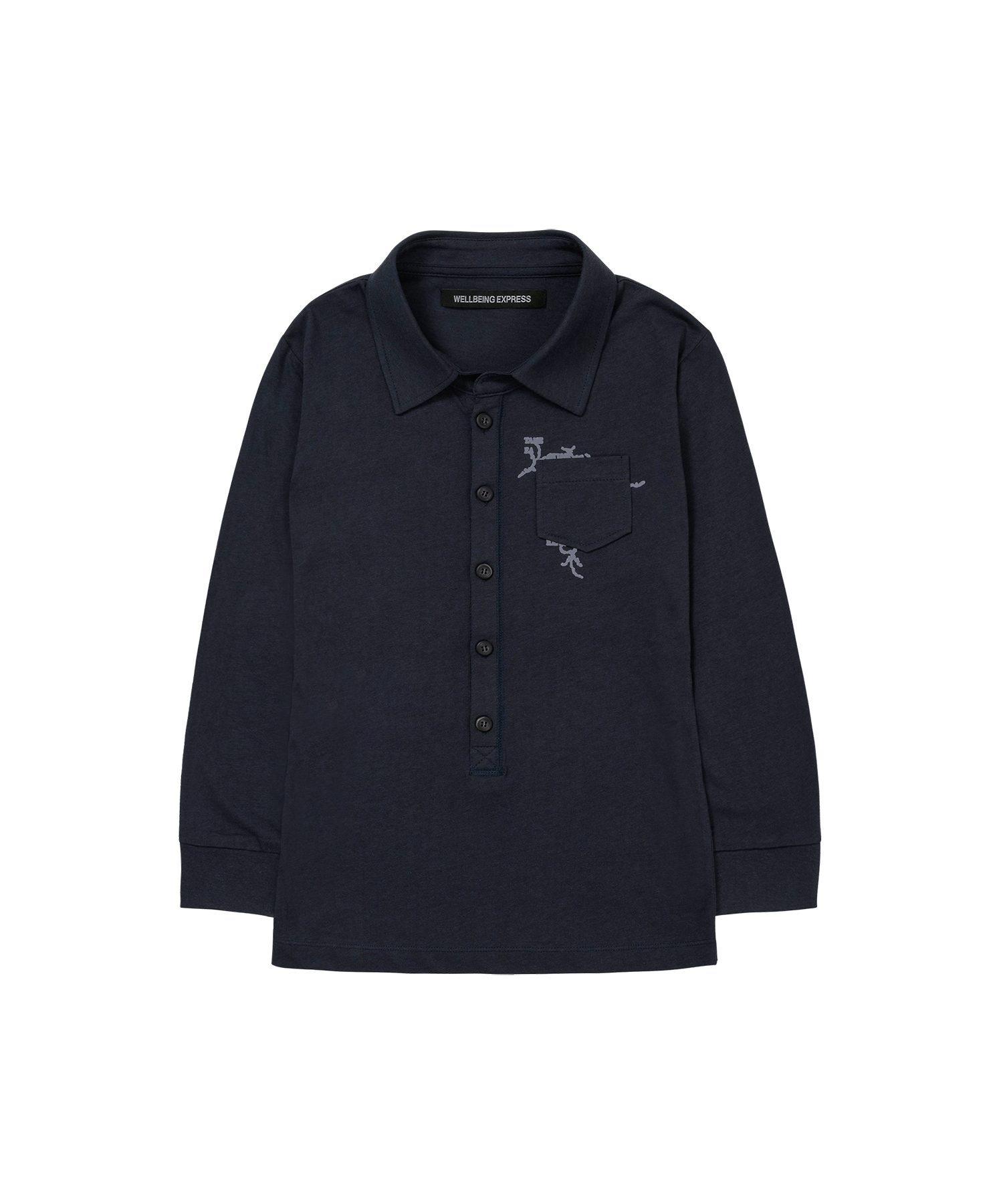 Button up 3/4 Sleeve Navy