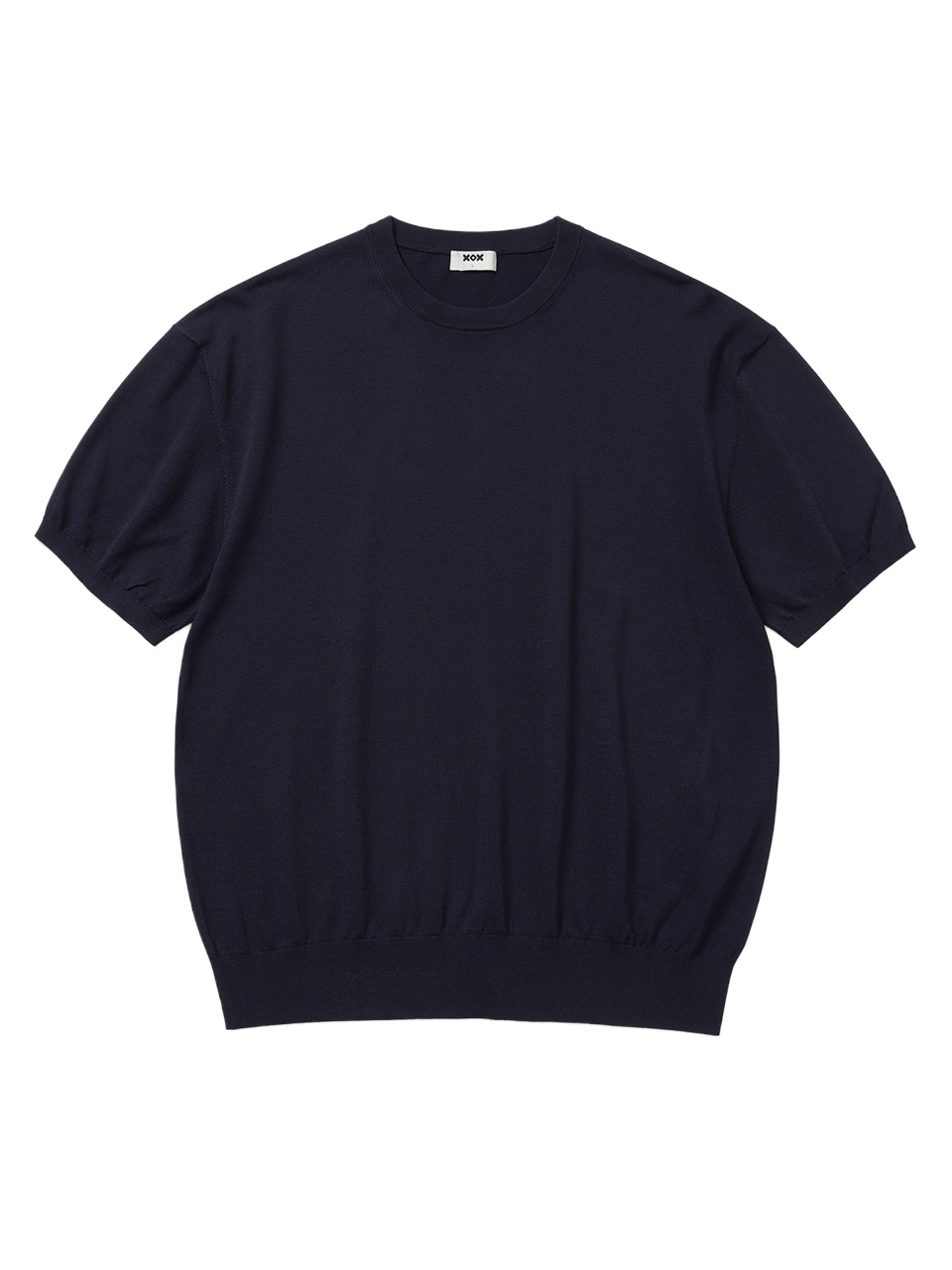 Базовый кроп-трикотаж с круглым вырезом (6 colors)