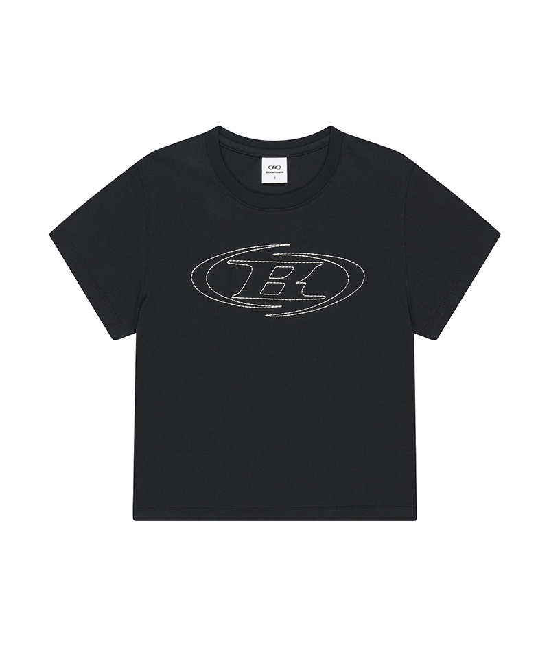 w stitch logo regular fit T-SHIRTS [black]