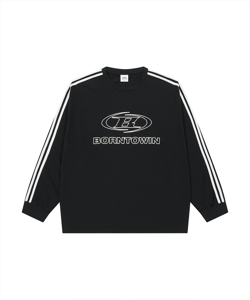 символ logo track long sleeve [black]