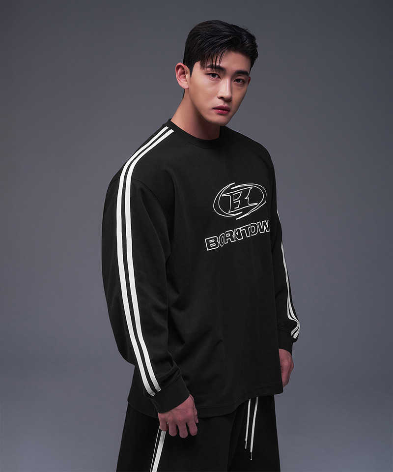 символ logo track long sleeve [black]