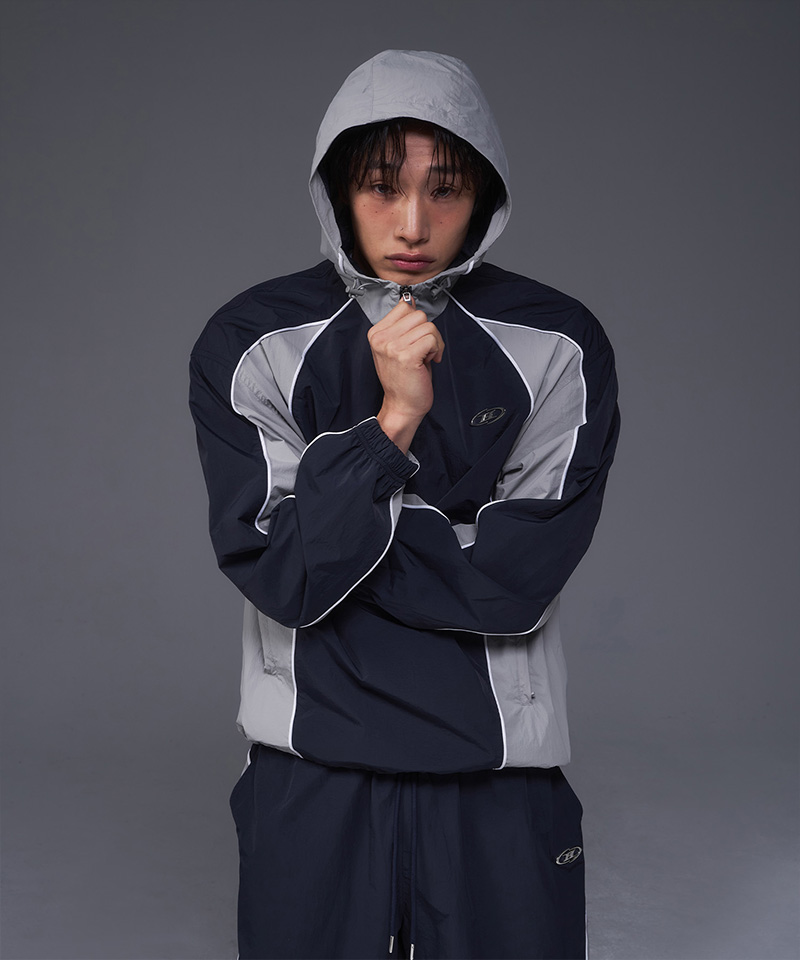 нейлон block anorak куртка [navy]