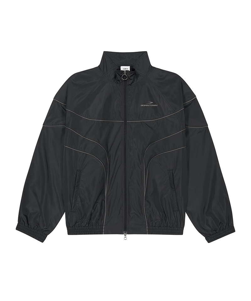 woven piping track куртка [black]