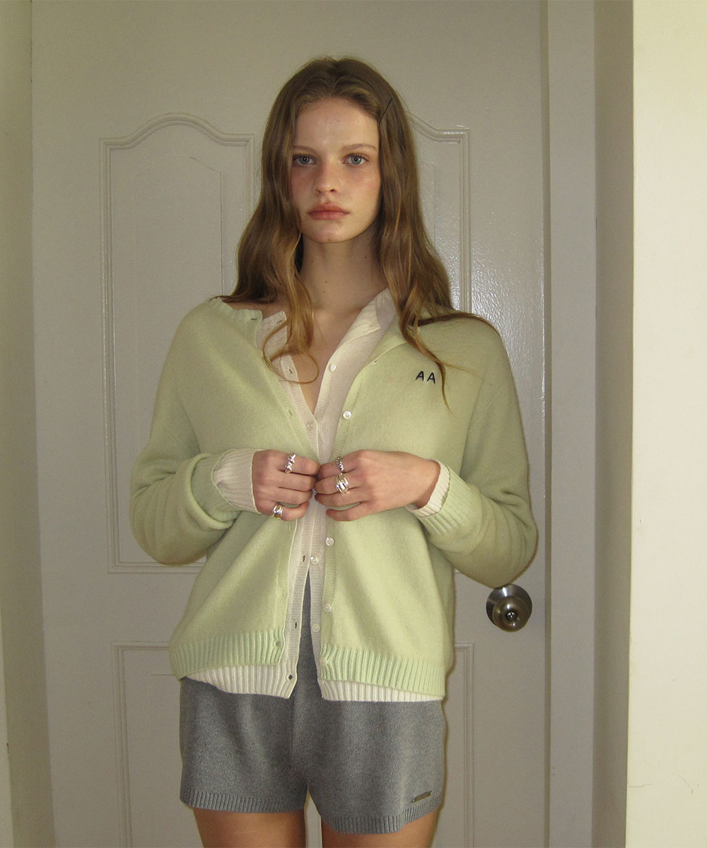 crayon шерсть round cardigan - мятный