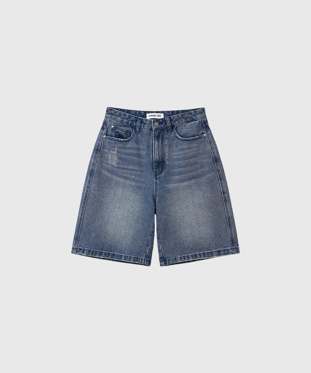 woman wide bermuda denim брюки [deep blue]