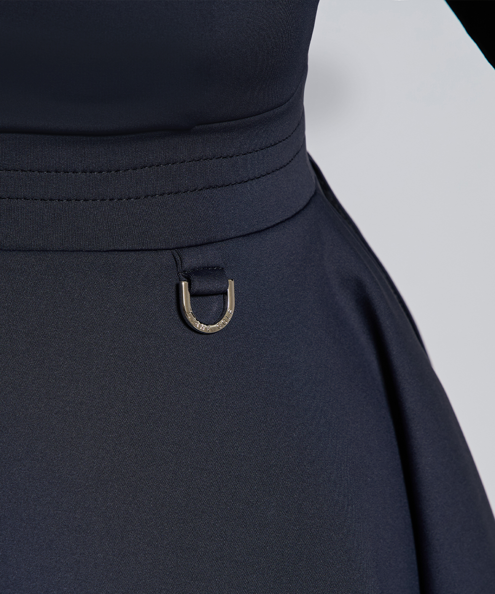 mochi long sleeve double flared платье (black)