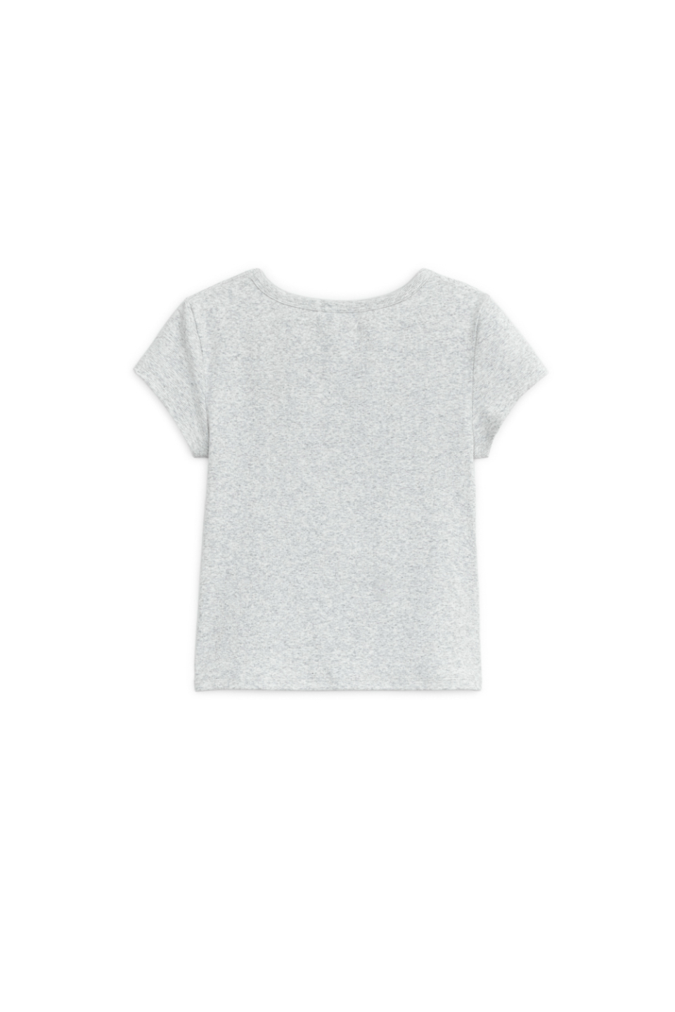 SUNBURN LOGO CAP SLEEVE T-SHIRT - 2 COLORS MELANGE GREY