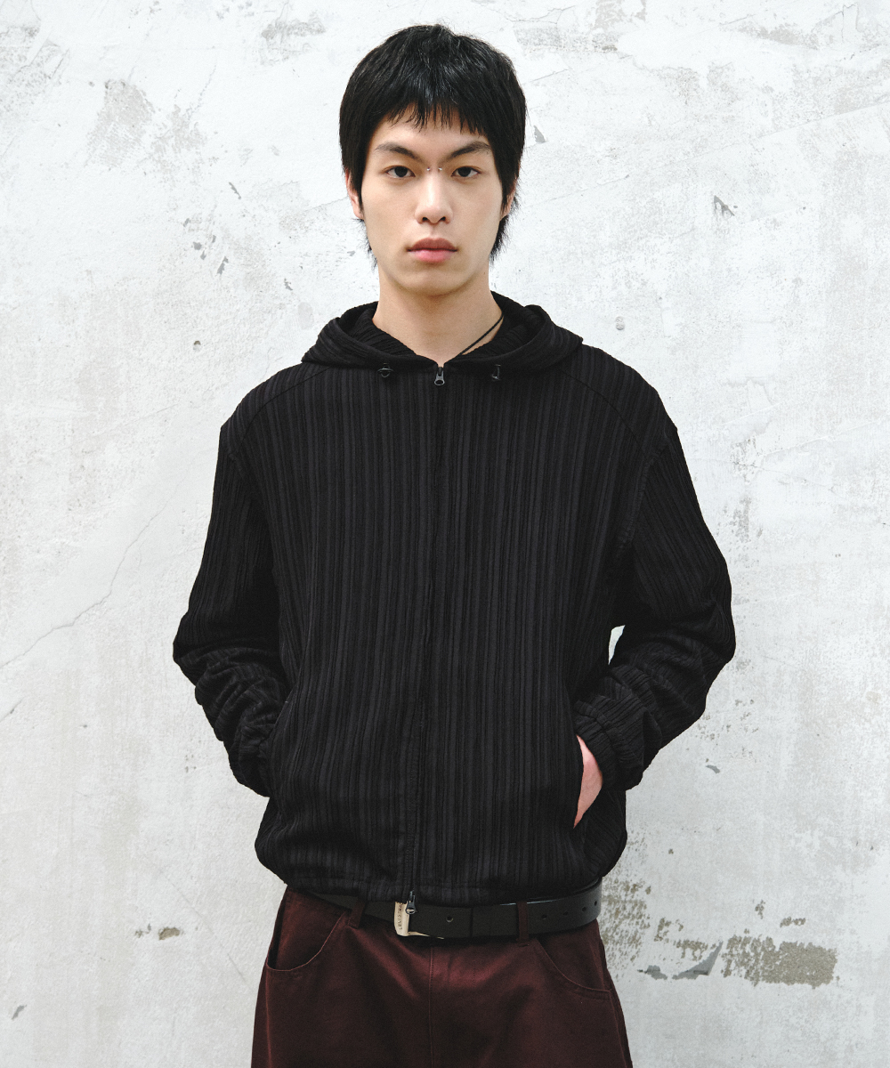 ripple с капюшоном zip-up jacket_black
