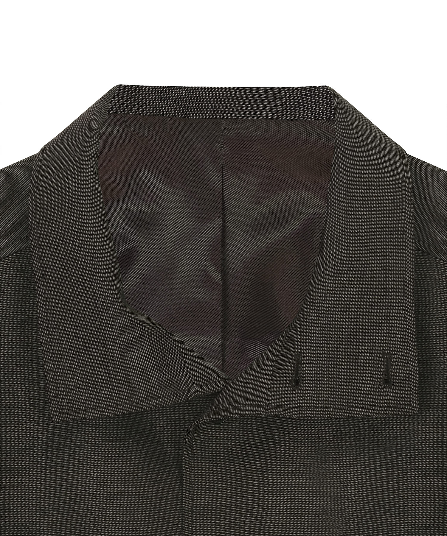 шерсть classic высокий neck blouson (brown)