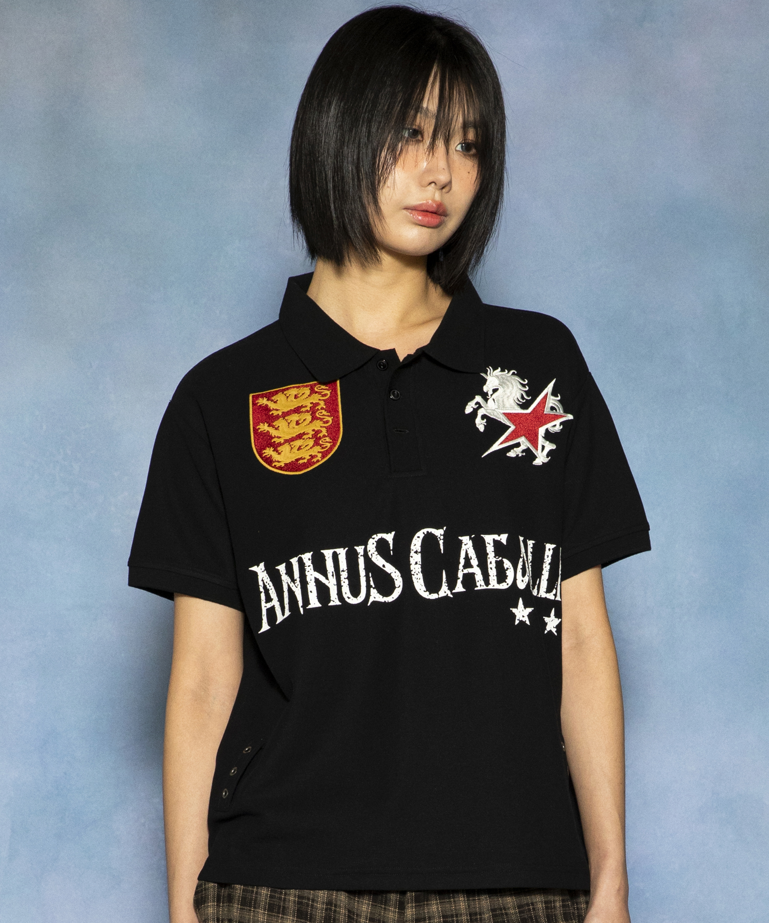 Футболка поло GT184 Cavalli (BLACK)