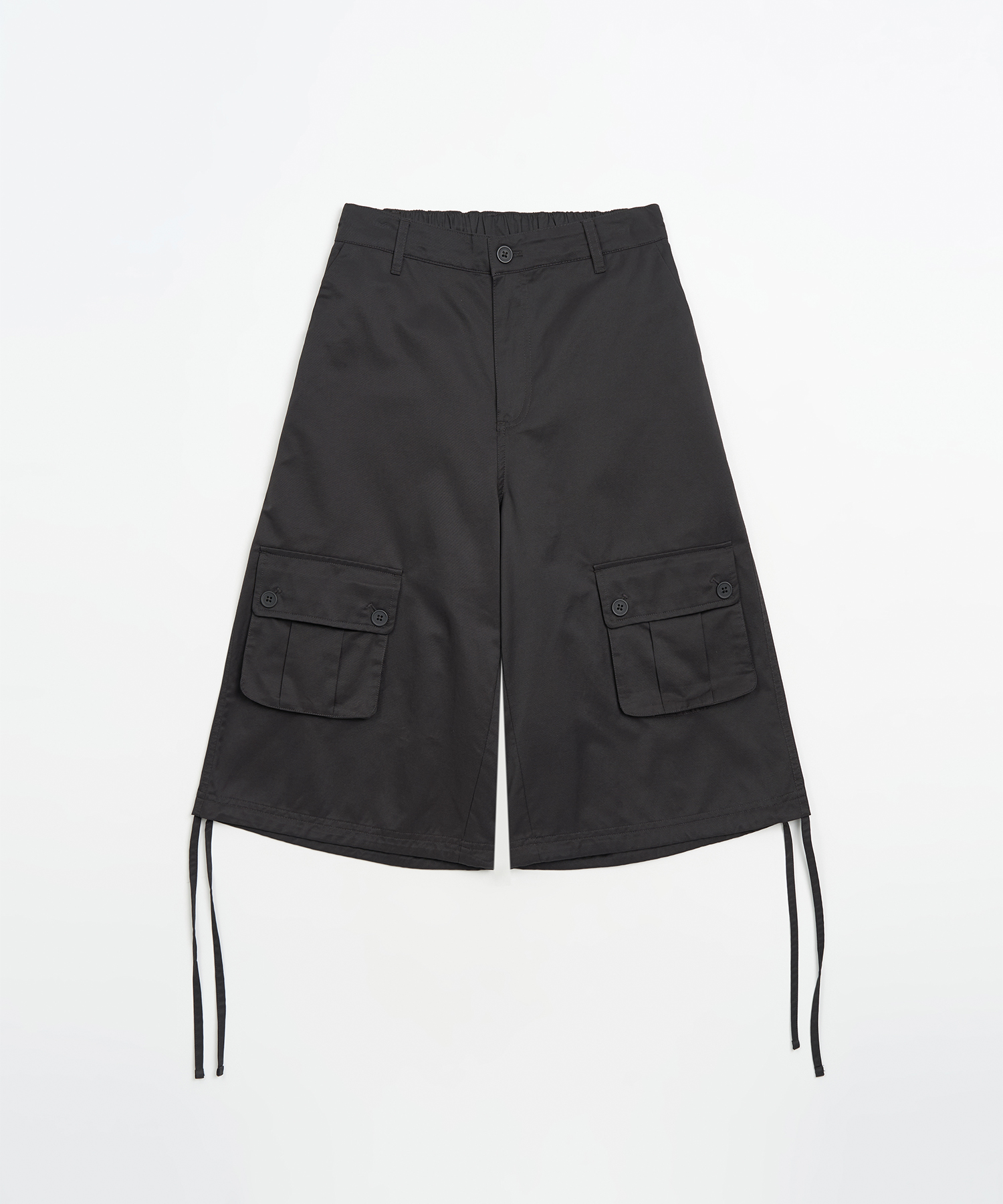w button pocket bermuda брюки (black)
