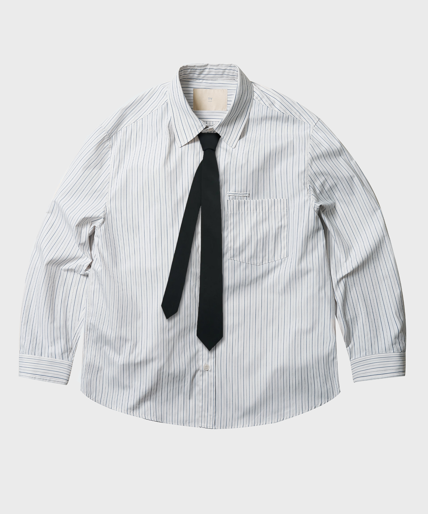 Кроп-рубашка All Day Light Stripe, 2COLOR