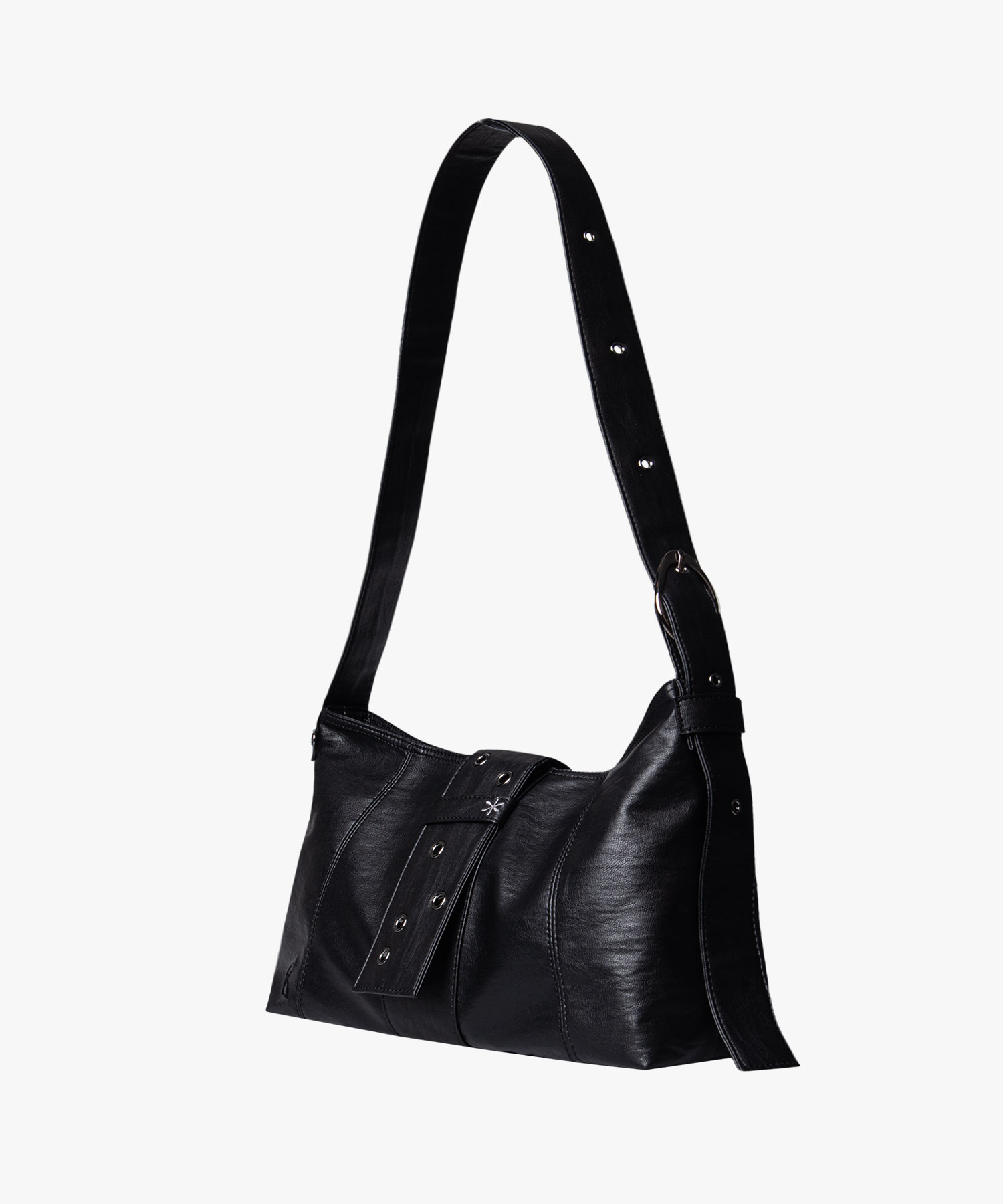 Eyelet Shoulder Bag_Black