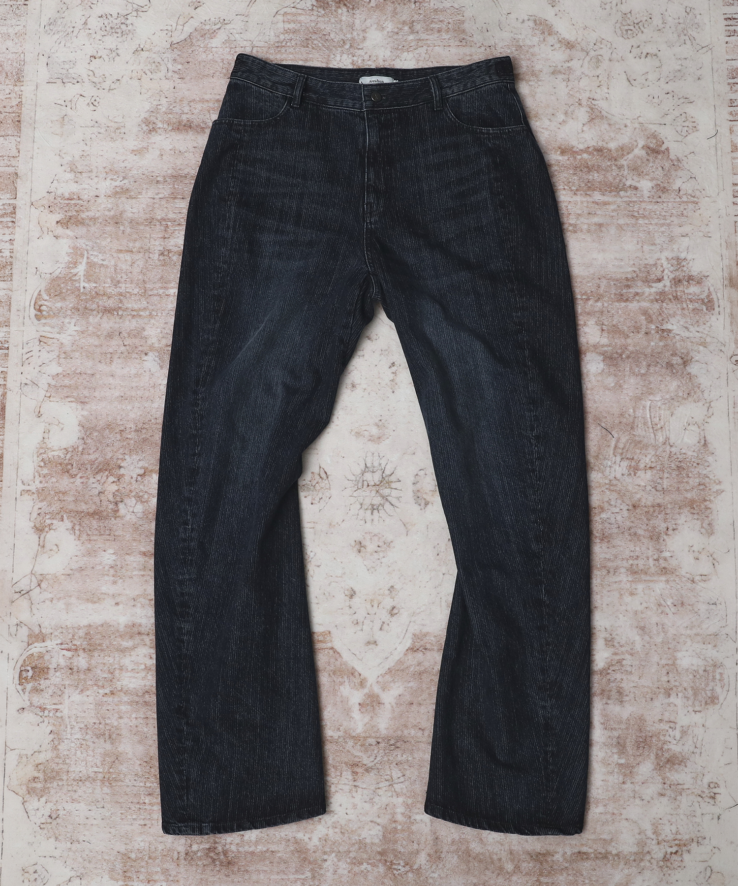 Джинсы клеш Engineered Flare Curved Denim Pants_Washed Blue