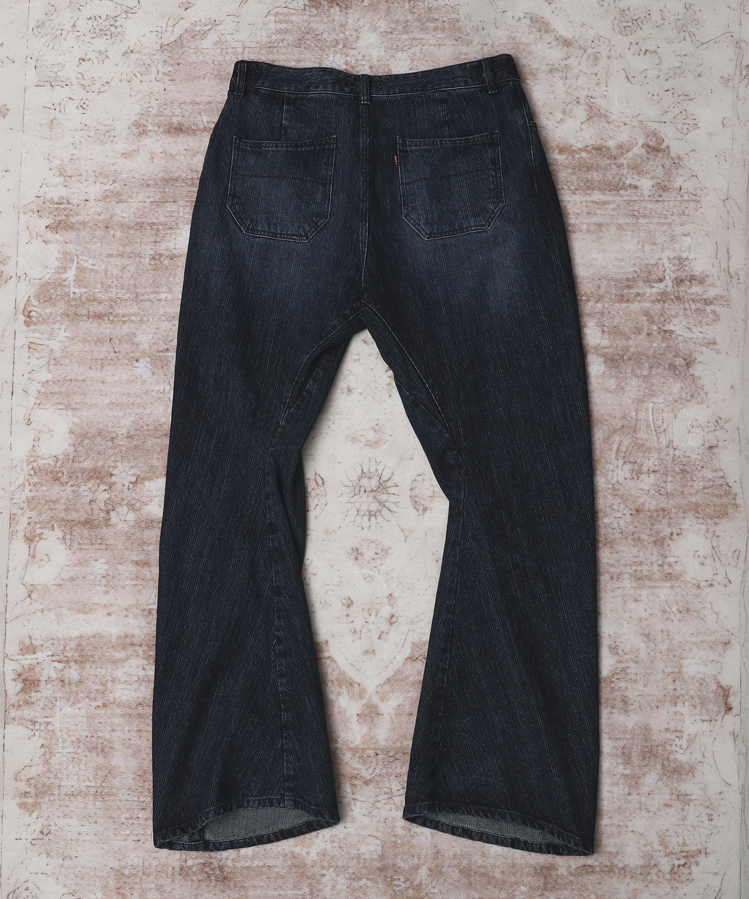 Джинсы клеш Engineered Flare Curved Denim Pants_Washed Blue