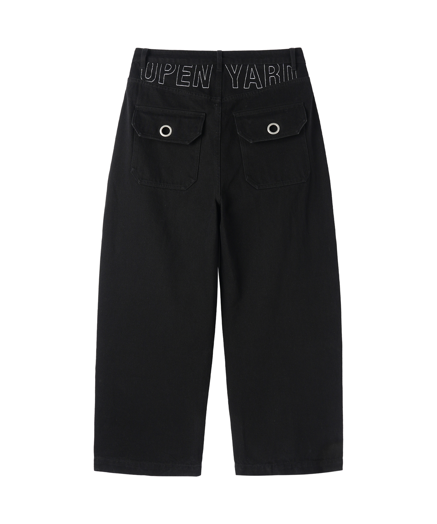 TUCK WIDE VOLUME PANTS - BLACK