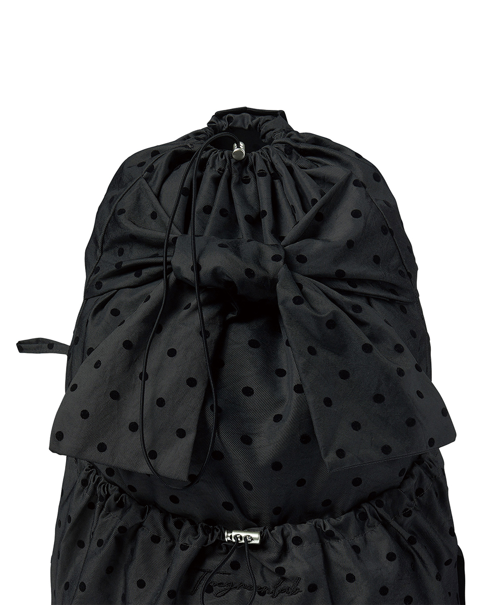 Ribbon строчка горох рюкзак Black