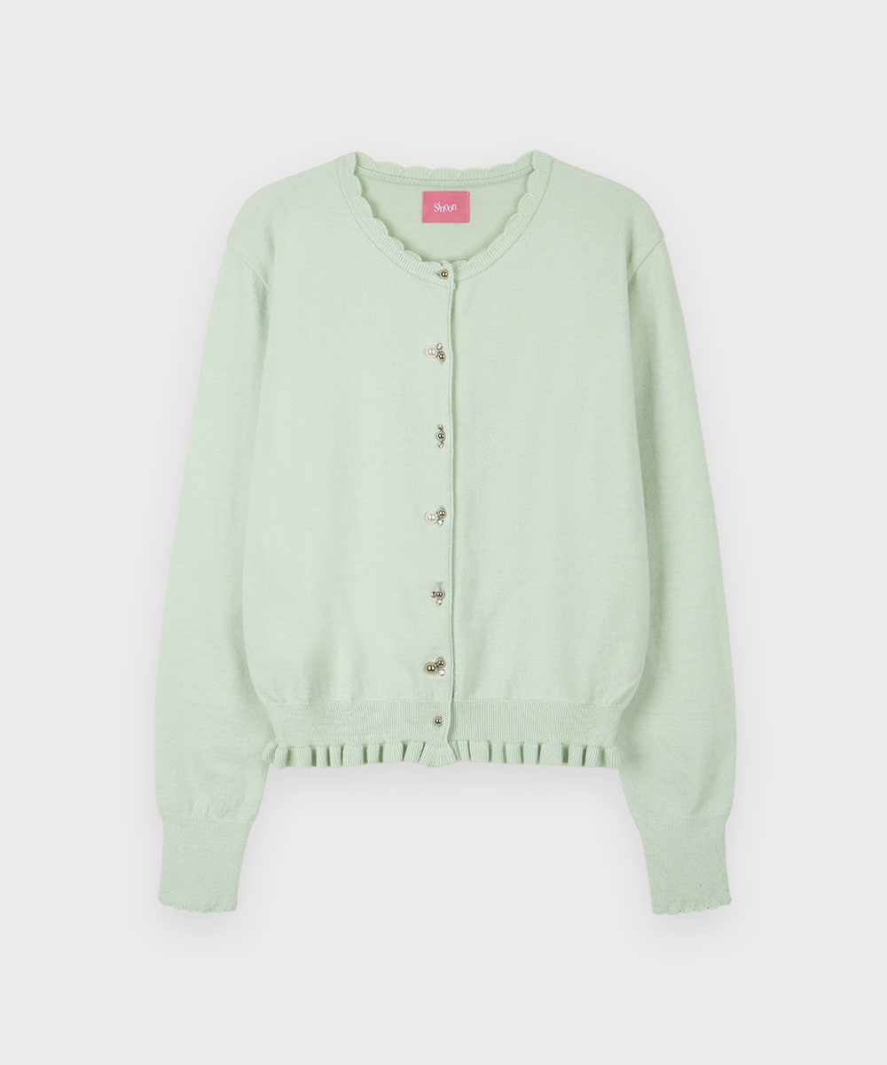 Silver Pebble Cardigan (Mint)