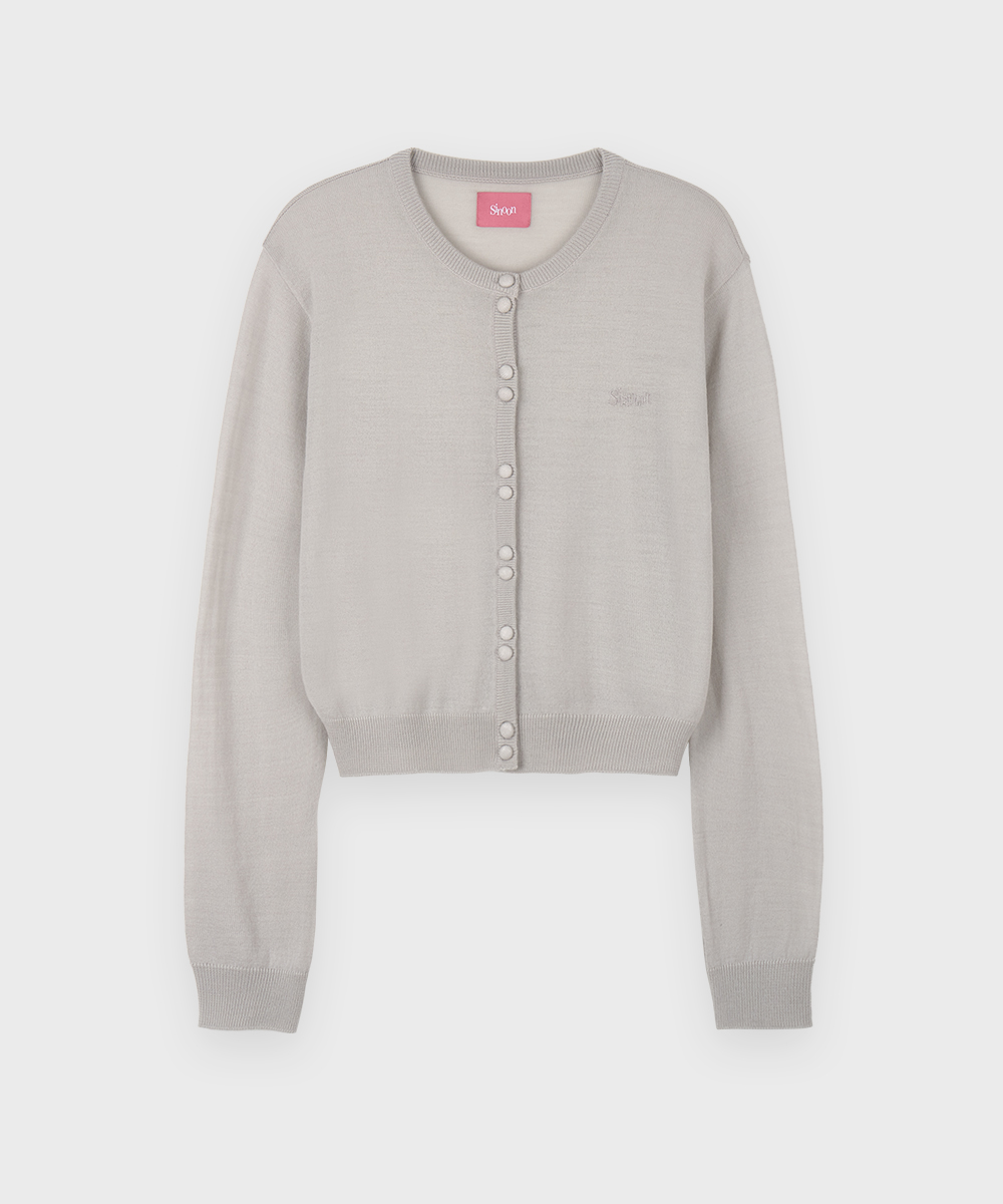 Double Button Cardigan (Grey)