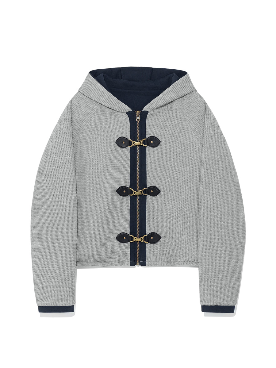 NOVA REVERSIBLE WAFFLE JACKET (NAVY)