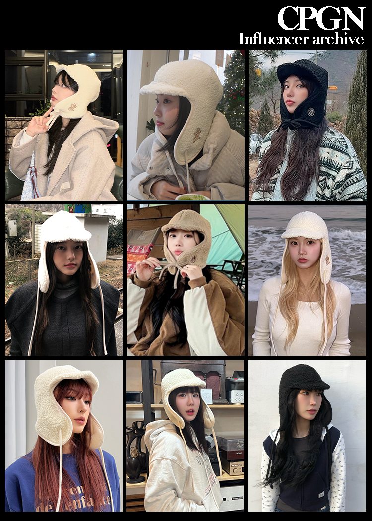 LOGO TROOPER FLEECE EARFLAP - 3 COLORS CREAM