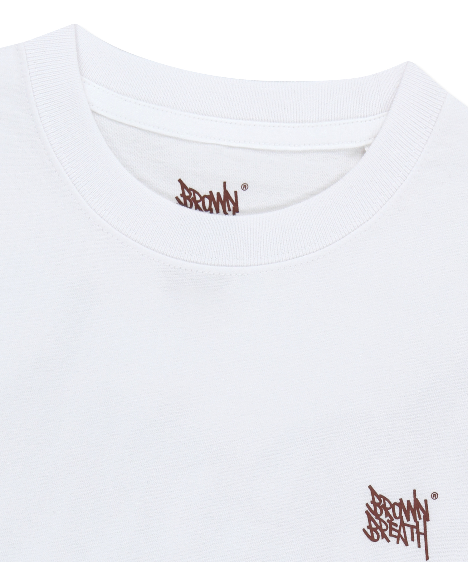 W TAG CROP TEE - WHITE