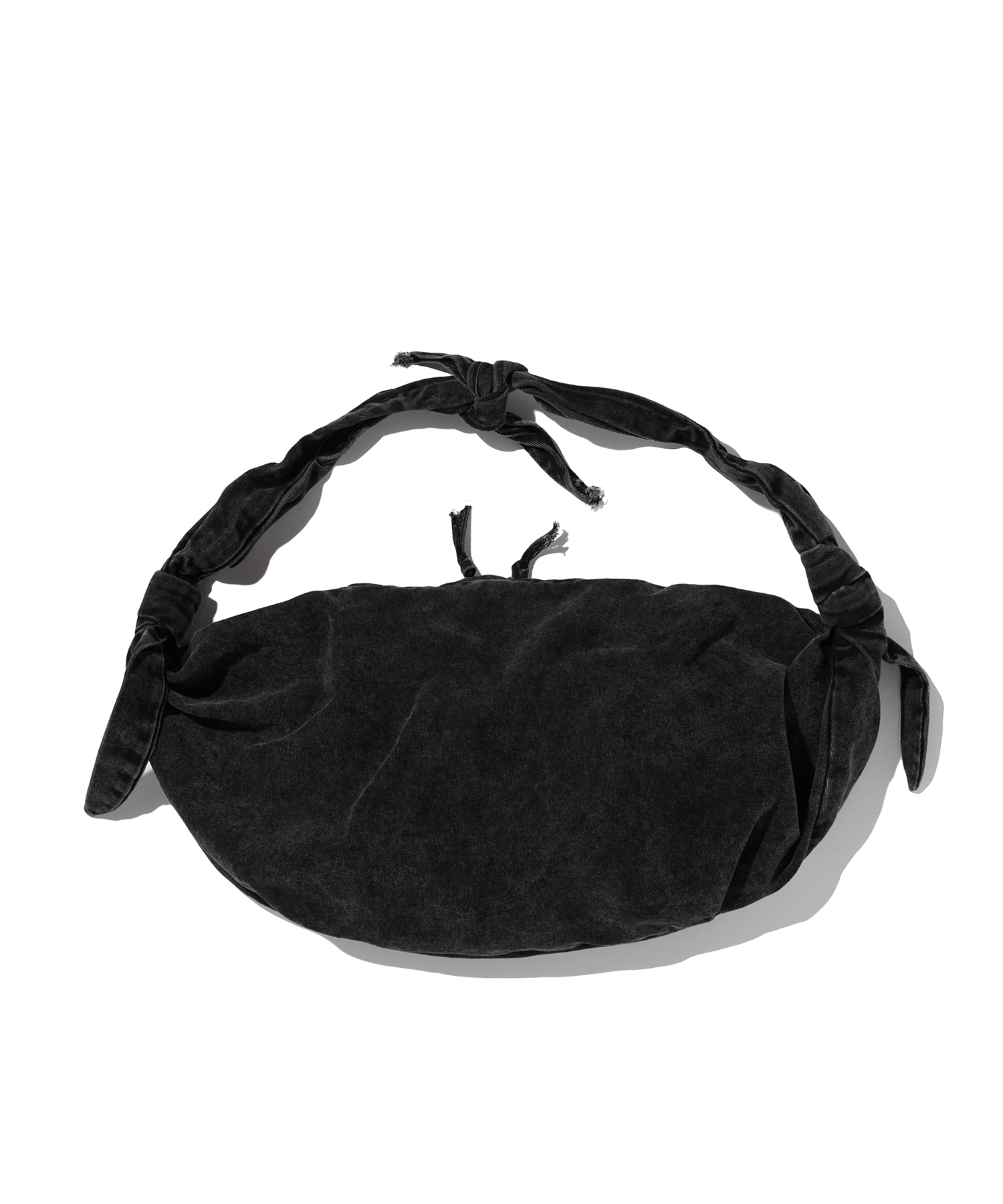 WASHED HOBO BAG [BLACK]