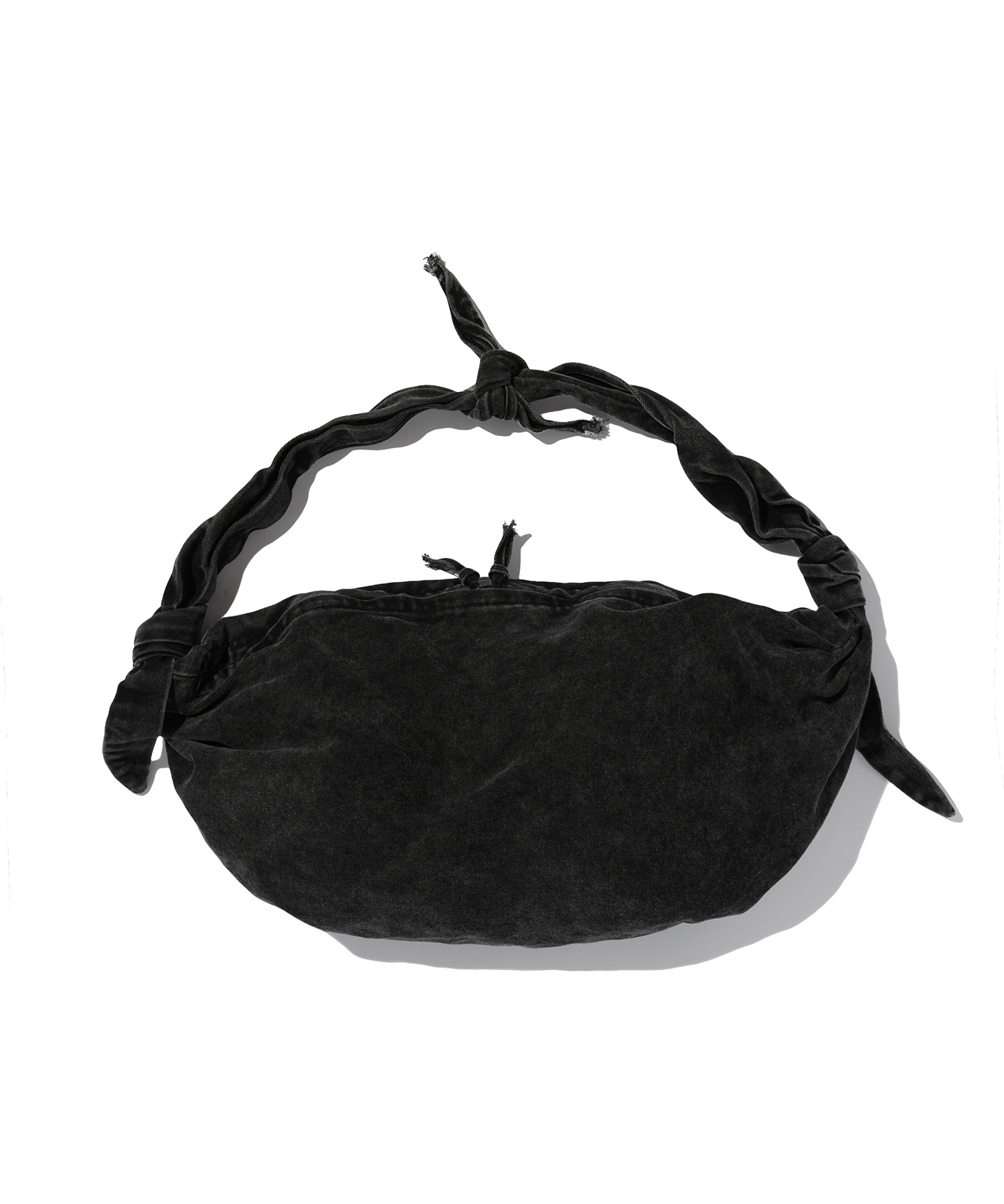 WASHED HOBO BAG [BLACK]