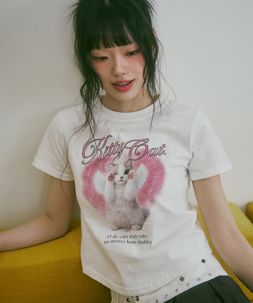 Kitty Cat женский’s Crop Tee