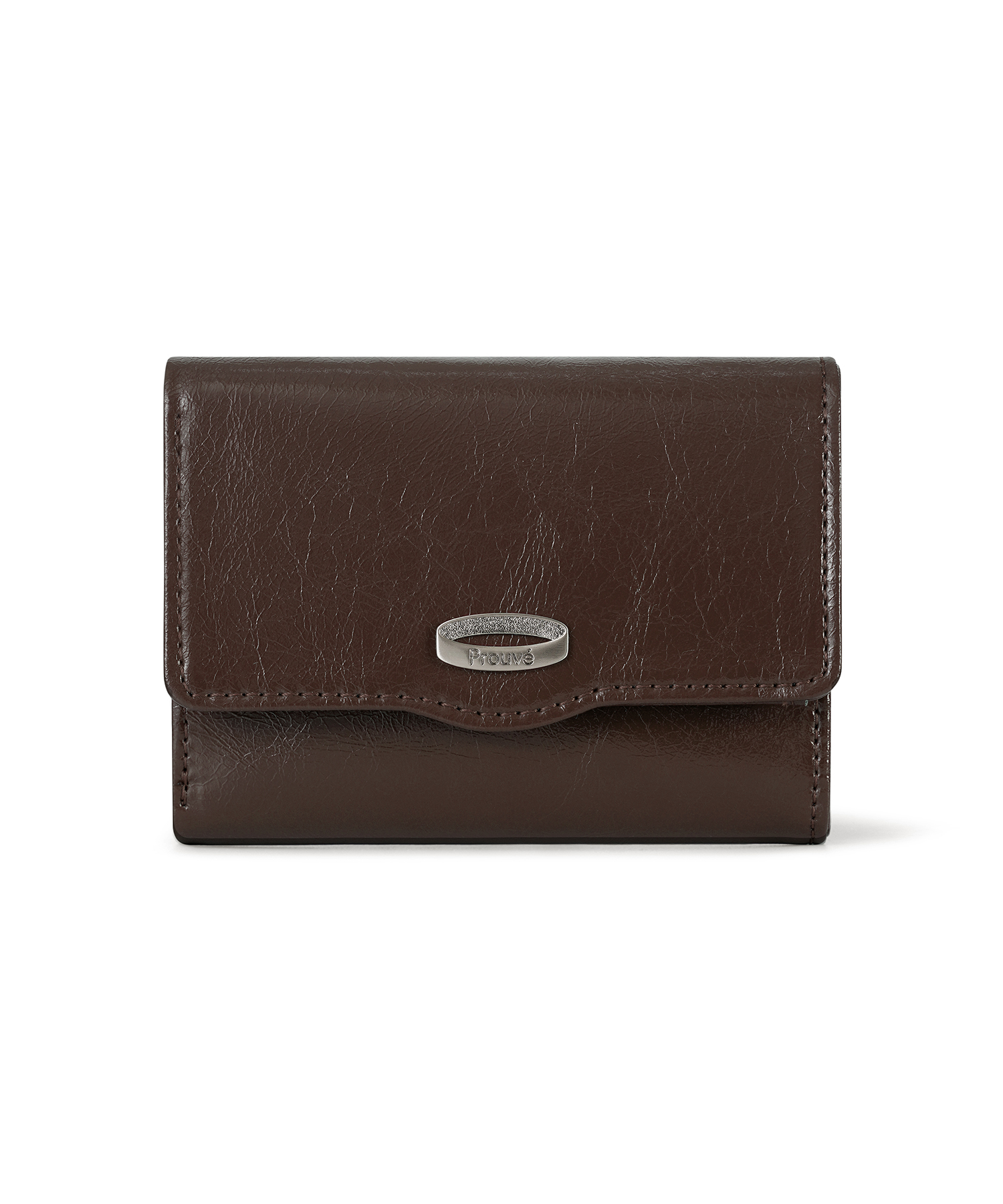 PR FLAP WALLET - DARK BROWN