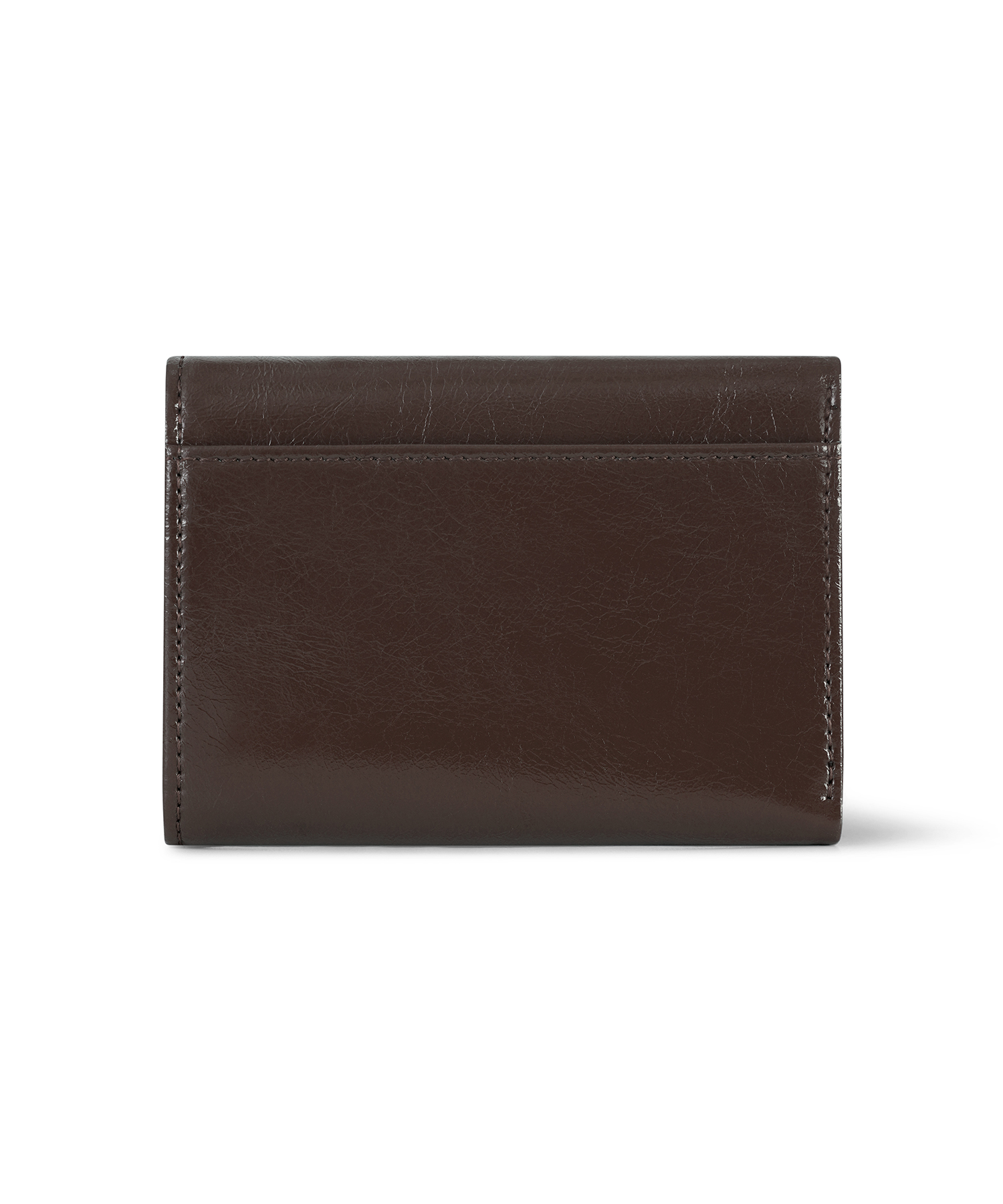 PR FLAP WALLET - DARK BROWN