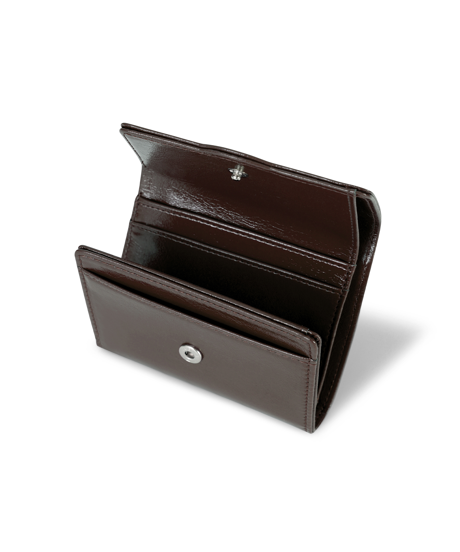 PR FLAP WALLET - DARK BROWN
