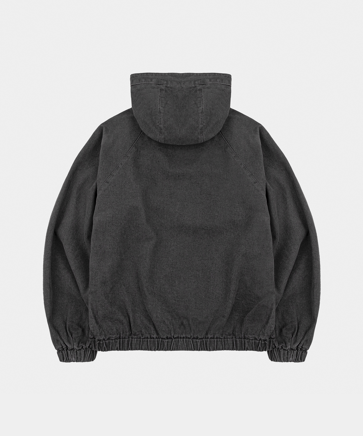 Ader мужскойt Denim Hooded Zip-Up Jumper черный