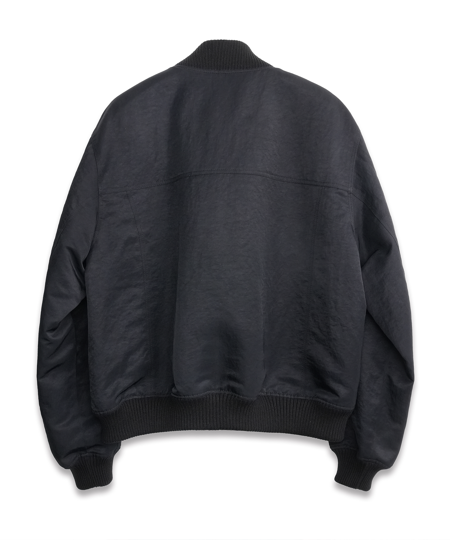 High-Neck MA-1 Flight куртка BLACK
