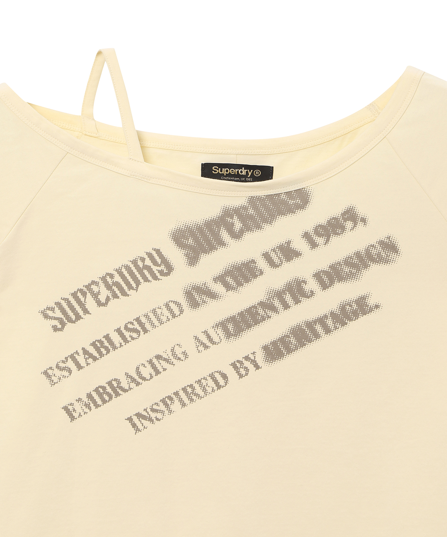 Женская футболка Script Light Yellow SDFISCQ55LYE
