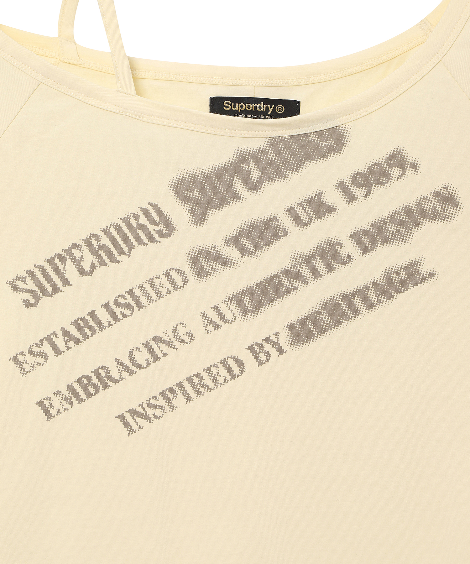Женская футболка Script Light Yellow SDFISCQ55LYE