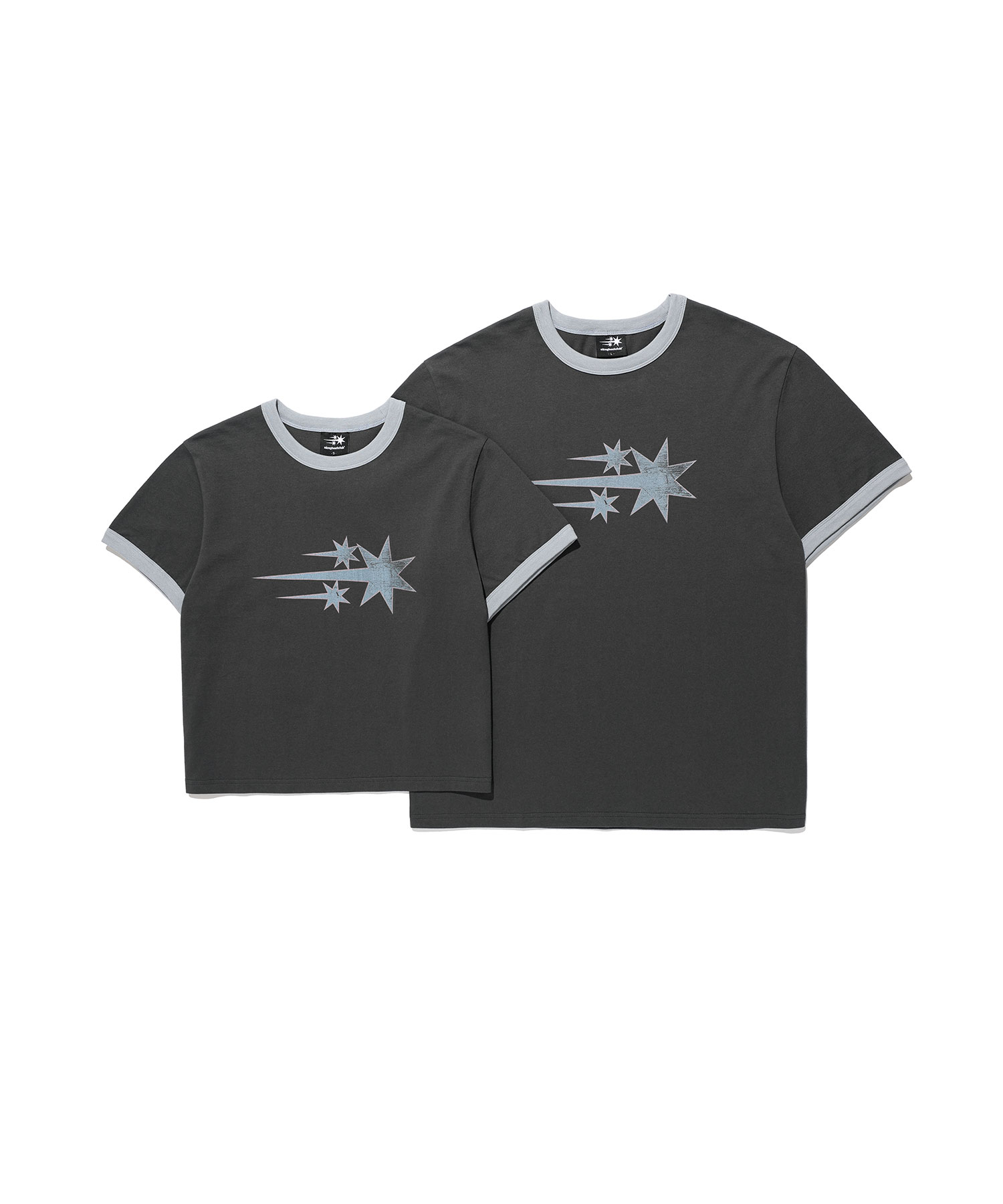 VINTAGE 3STAR BASIC RINGER TEE_CHARCOAL(NG2GMUT538A)