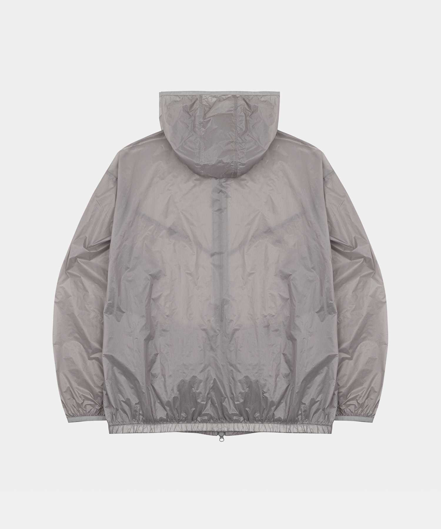 Light Windshell Windbreaker Silver Gray