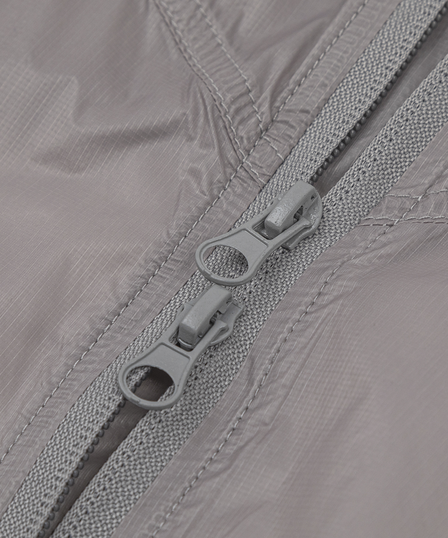 Light Windshell Windbreaker Silver Gray